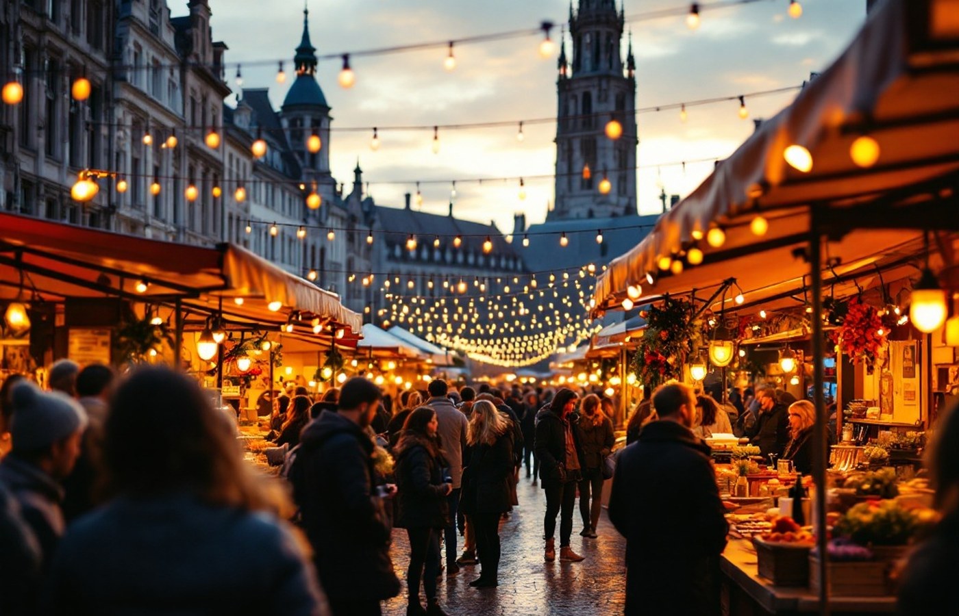 The night market near the AOSD 2008 venue in Brussels