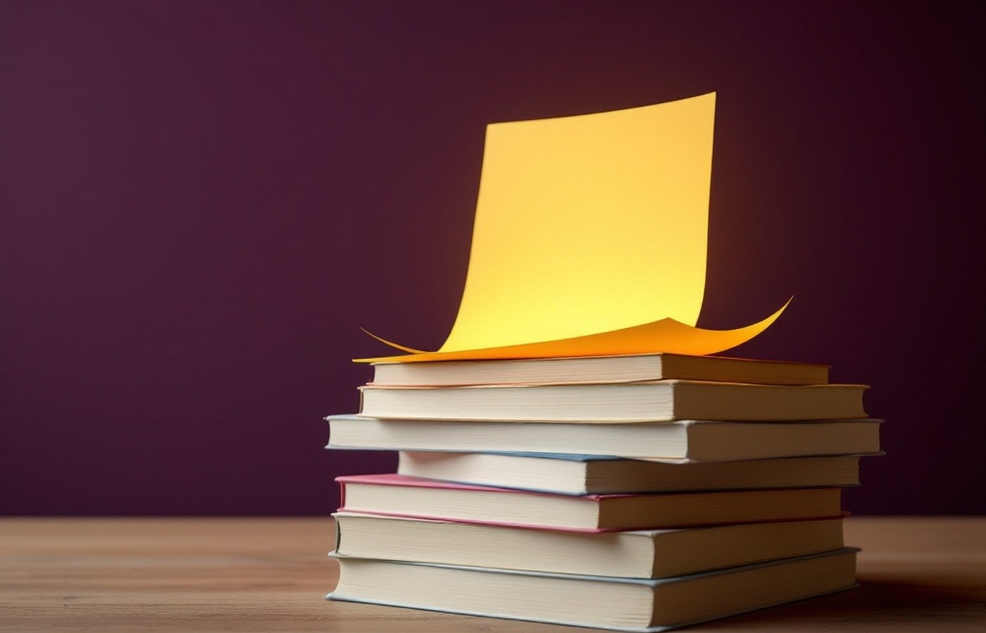 One paper rising above a stack, symbolizing decade-long influence