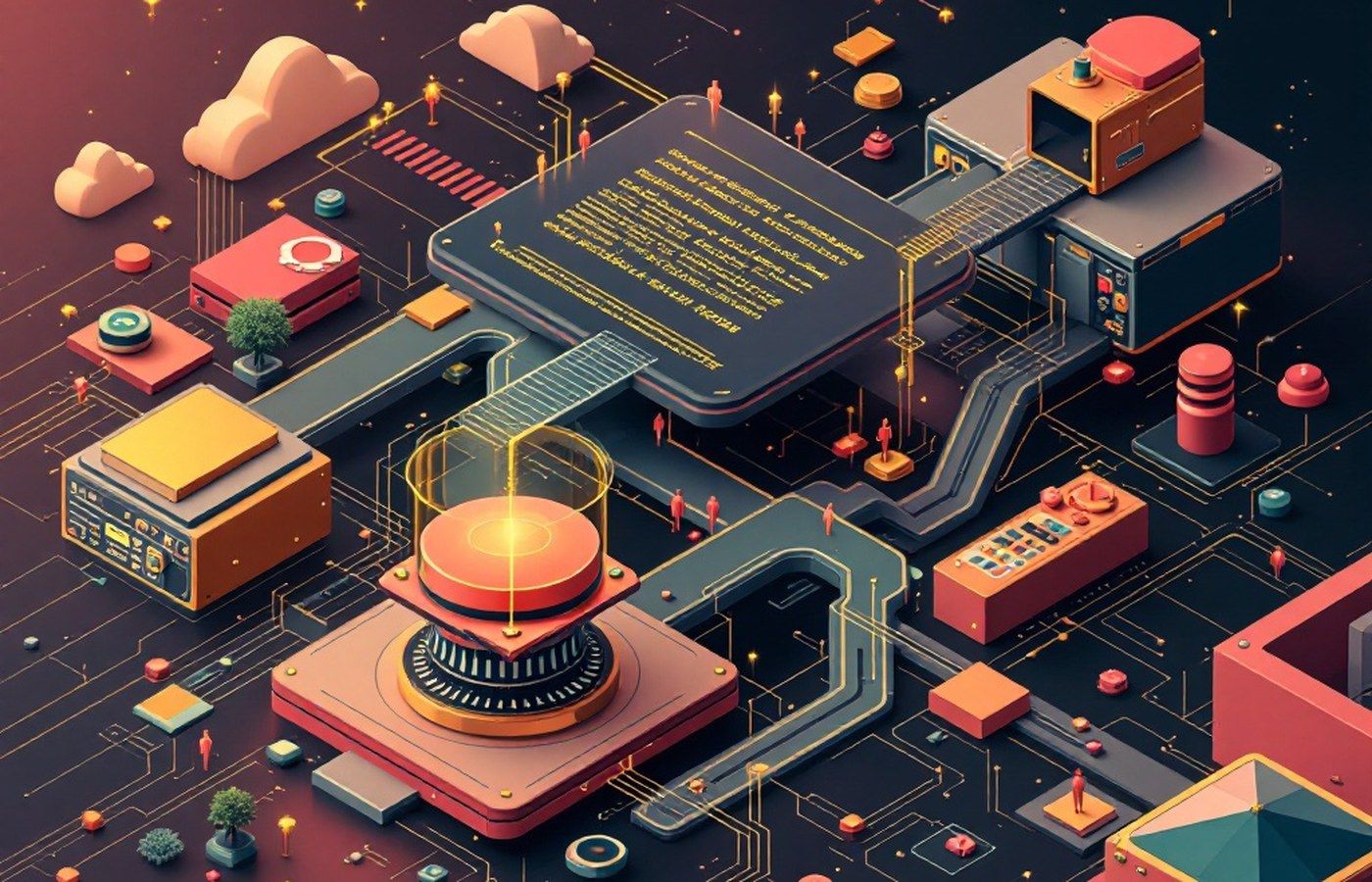 Illustration of aspects being woven into compiled code