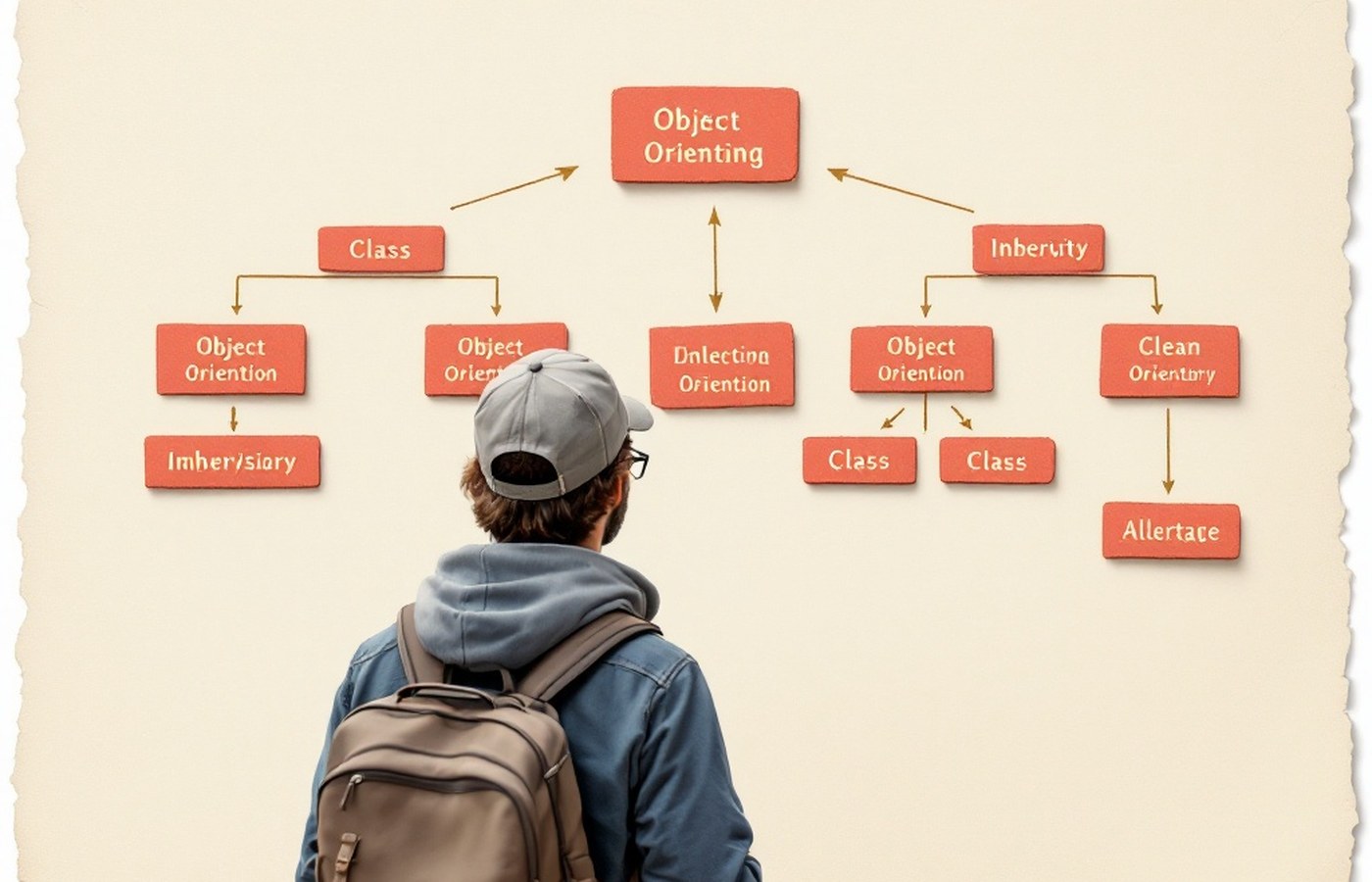 Diagram of object-oriented classes and inheritance