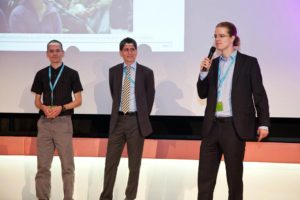 Thomas Gross, Andrei Popovici and Gustavo Alonso, the group that won the best paper award