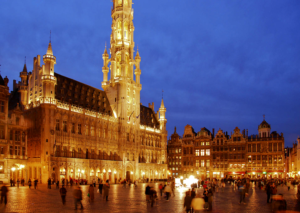 Night market at the venue, Brussels.