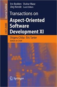 Transactions on Aspect-Oriented Software Development XI co-authored by Éric Tanter.